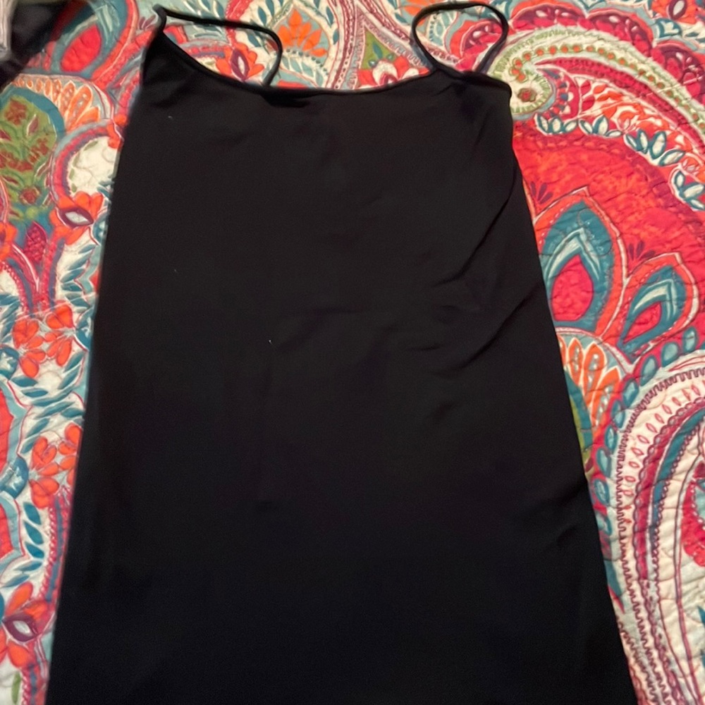 Long Black spandex tank top